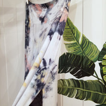 Load image into Gallery viewer, The imagery you&#39;ll discover in these handcrafted beauties is endless. Not only is this the perfect skirt for everyday, it&#39;ll be the most fun you&#39;ll enjoy wearing and having endless conversations about too! The perfect maxi skirt for everyday. Featuring a wide waistband and an A-line body with a long ankle length hem and double side slits. This is a unique and original hand-dyed skirt using non-toxic dyes in our organic bamboo knit fabric that is so luxuriously soft + comfy, you won&#39;t want to take if off!
