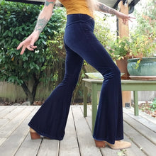 Load image into Gallery viewer, Absolute chic coziness in these must have flares! Featuring a nice wide medium-high rise fit waistband, the leg is fitted to the knees and flow out into a super flared hem, just slip on up these classics and have fun mixing + matching them with all of our other knit styles as well as everything else in your wardrobe!
