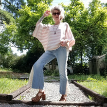 Load image into Gallery viewer, A classic oversized tunic top for the everyday. Featuring a scoop neckline with an extended shoulder with loose fitting sleeve bands. Designed for the days spent lounging around the house, playing in the garden, reading a good book + working in your home office, this top is so versatile. Feel the comfort in this style + the freedom to do it!
