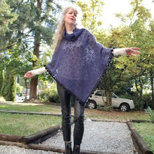 Load image into Gallery viewer, Elevate your look with this sweet handcrafted vintage feel poncho. Beautifully lightweight it was made in an intricate doily lace featuring a pom pom edge that&#39;s just so flirty &amp; fun. Simply perfect to throw over any shirt, dress, paired with your favorite pair of jeans or if you&#39;re looking for a gift for someone special, this will have them feeling very loved!
