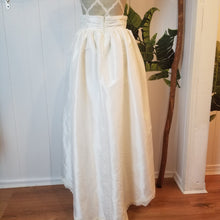 Load image into Gallery viewer, An ultra sweet Hi-Lo styled bridal skirt with elegant scalloped lace hem edge. Featuring a fitted ruched waistband and a fully gathered skirt that flows into a full a-line shaped skirt. The perfect skirt for a Bride-to-be, whether it be a cocktail style wedding, simple country setting, a destination wedding or elopement!
