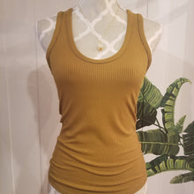 Load image into Gallery viewer, This is a chic + classic ultra fitted style tank top for everyday. Scooped front with a racer back neckline. Wear on it&#39;s own or layer up with our sweaters + cardigans and pair up with any of our bottoms. Designed for everything from lounging, playing + working whether it&#39;s in your home office or on the go, this tank is so versatile and ultra comfy cozy you won&#39;t want to take it off!

