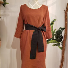 Load image into Gallery viewer, The perfectly simple linen belt for everyday! Featuring 3 options to choose from, because we all love options. This belt is the perfect addition to wrap around anything in your wardrobe. Create a slimming silhouette today with this great piece!
